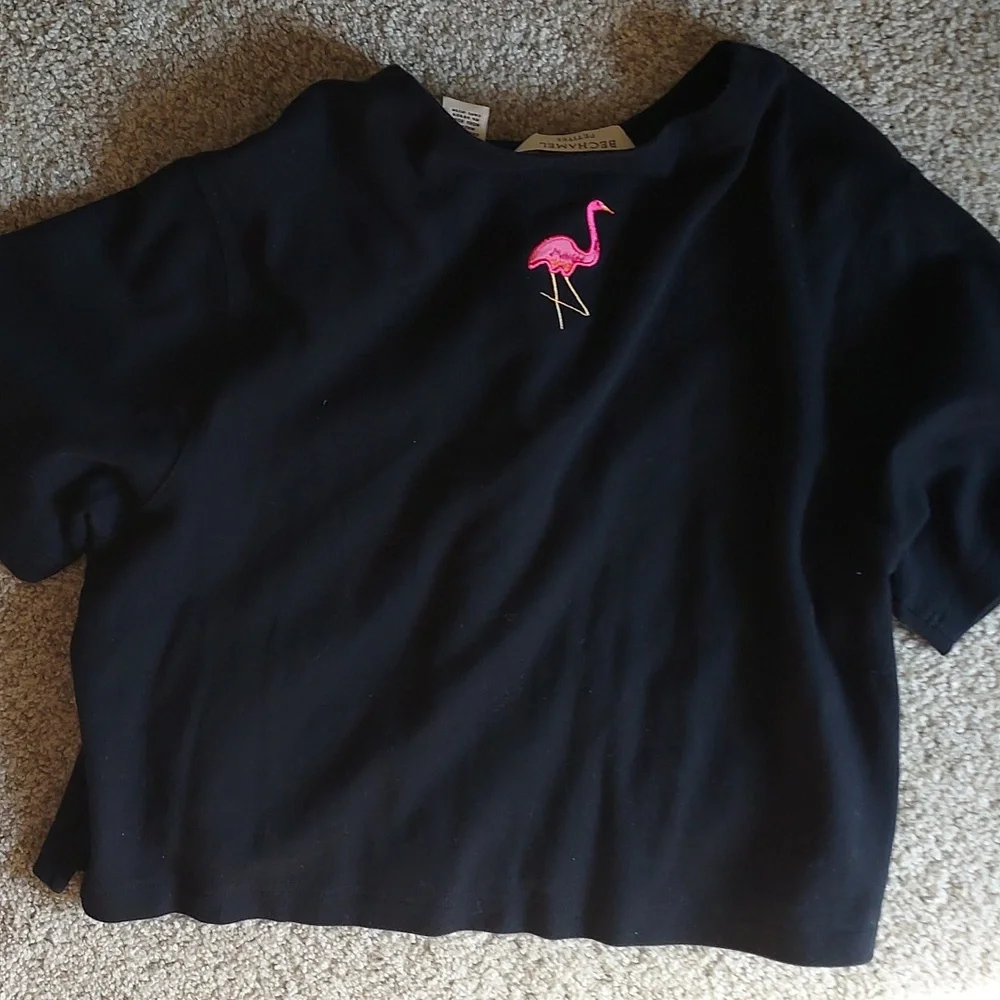 Embroidered flamingo shirt - Picture 4 of 4
